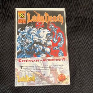 Vintage Chaos Comics Lady Death Comic Book Bad Girl Indie Era COA Included